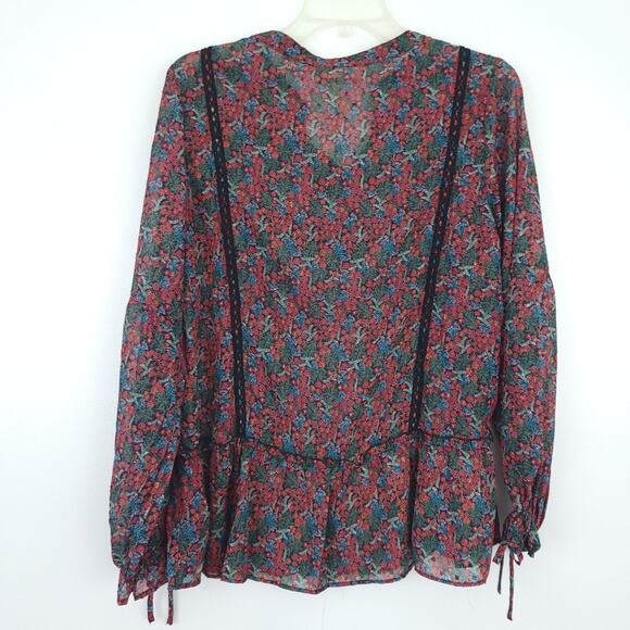 New Matilda Jane Choose Your Own Path Carol Top Floral Prarie Boho Cottagecore - Picture 3 of 8